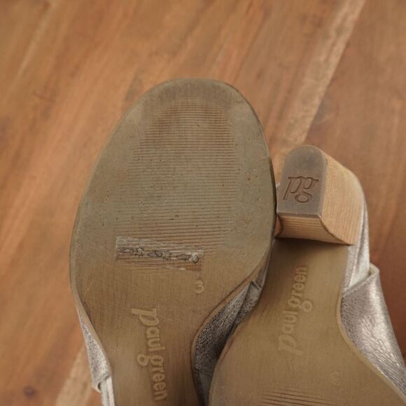 Paul Green Womens Cayanne Open Toe Heeled Sandals Silver Leather 5.5 US / 3 UK - Picture 11 of 11